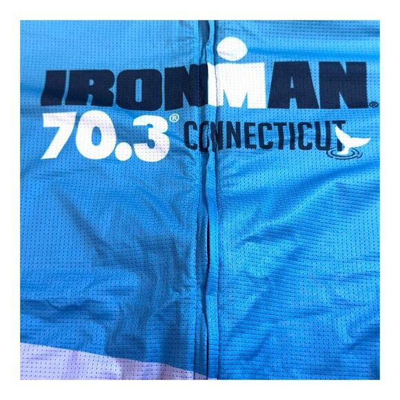 Ironman 70.3 Connecticut Zoot Cycling Jersey S Blue Triathalon Short Sleeve - Picture 2 of 5